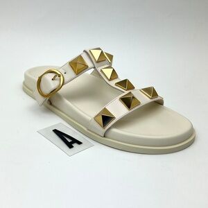 VALENTINO GARAVANI Roman Stud Slide Sandal sz 8.5